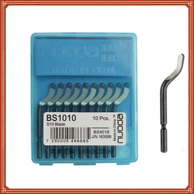 10pcs NUODA Deburring Tool 10 Blades hand Deburr Tools BS1010 Diameter 3.2mm new