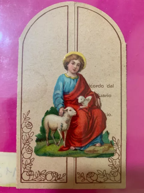 Santino Holy Card Apribile, Maria Ss. Di Canoscio  - Rif. 11202