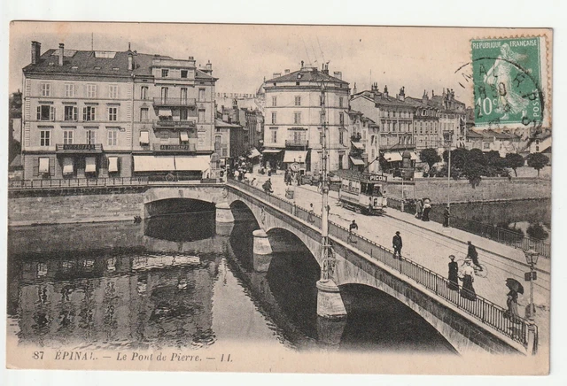 EPINAL - Vosges - CPA 88 - tramway - the Pont de Pierre