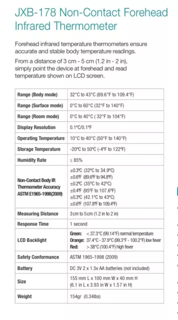 Berrcom JXB-178 Infrared Thermometer 2