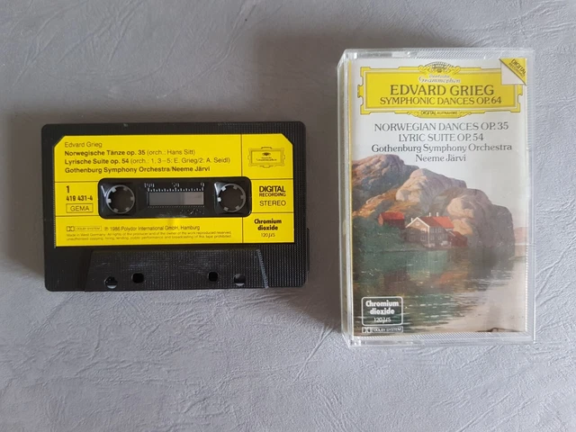 Audio Cassette K7 Audio Tape Grieg Symphonic Dances Jarvi 7 38