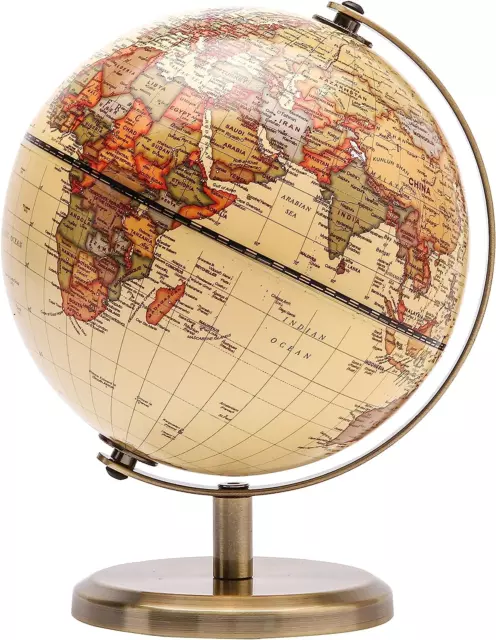 Exerz 14cm World Globe Mini Antique Globe - Educational/Geographic/Modern Deskt