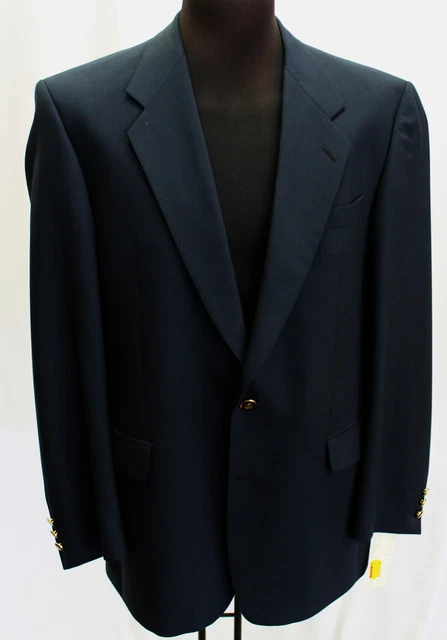 Blazer uomo Ferkinghoff Made in Germany pura lana vergine blu scuro taglia 52