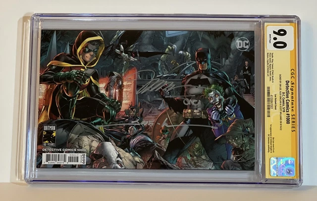 Detective Comics 1000 CGC 9.0- Signed by Jim Lee, Scott Williams & Alex Sinclair