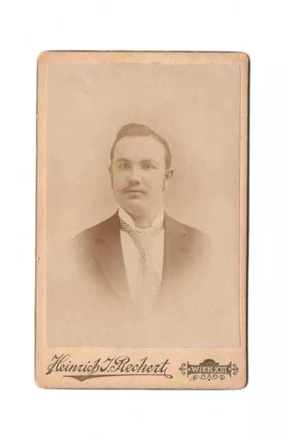 CDV Foto Herrenportrait mit Widmung - Wien 1898