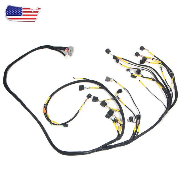 K20 K24 K-Series Tucked Engine Charge Harness For Civic RSX Si K-Swap Integra EK