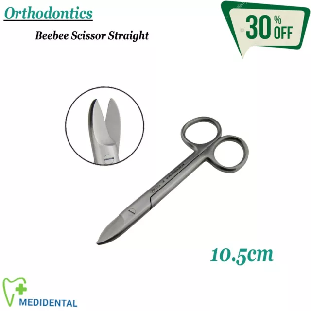 Dental Orthodontique Laboratoire Ciseaux Beebee Crown and Wire Scissor 10.5cm
