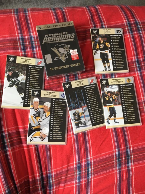 PITTSBURGH PENGUINS DVD 10 Greatest Games DVD NHL Region 1 set RARE OOP NHL