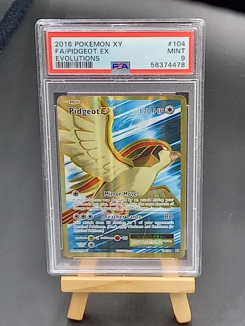 Pokemon Card FA Pidgeot Redding Ex XY Evolutions 104/108 PSA 9