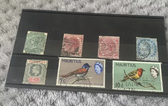 mauritius stamps . A Selection of 7 used stamps.
