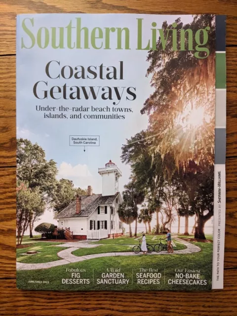 SOUTHERN LIVING MAGAZINE June / July 2023 Costal Getaways towns islands ...