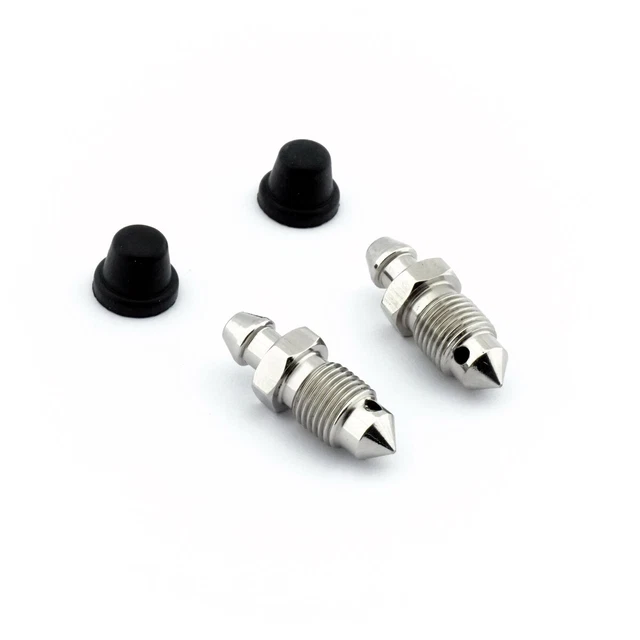 Shawstainless Stainless Steel Rear Brake Caliper Insert & Bleed Nipple For BMW R850C R1200C