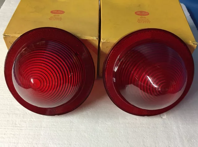 NOS 59 1959 BUICK ELECTRA INVICTA LeSABRE TAIL LIGHT LENS LAMP BRAKE LENSES NORS