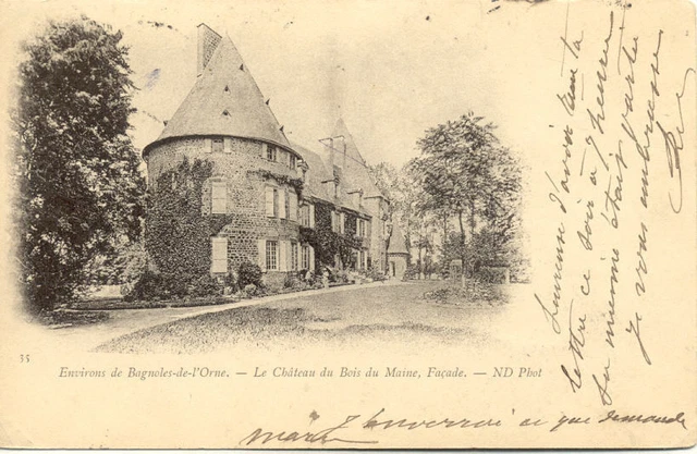 BAGNOLES-DE-L'ORNE 35 château du bois du maine façade