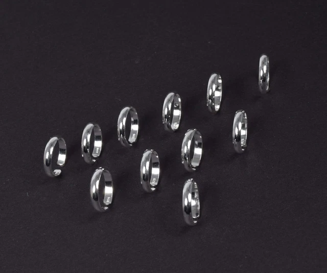 WHOLESALE 925 11PC Solid Sterling Silver Plain Adjustable Toe Ring Lot ...