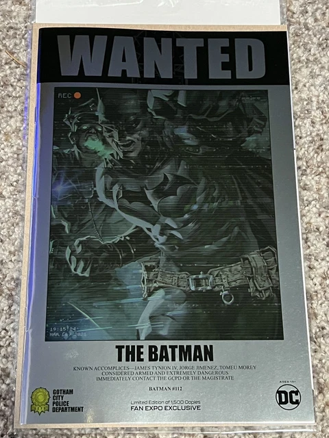 🔥 BATMAN #112 Fan Expo Foil Exclusive Kael Ngu - DC Comics Ltd. 1500 NM /M🔥