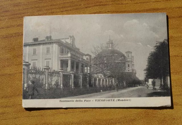 Cartolina Cuneo Vicoforte Mondovi Santuario Viaggiata Del 1921 Subalpina 88