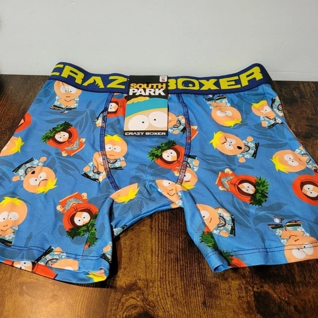 NWT New South Park Kenny Butters Hawaii Crazy Boxer Briefs Mens Small