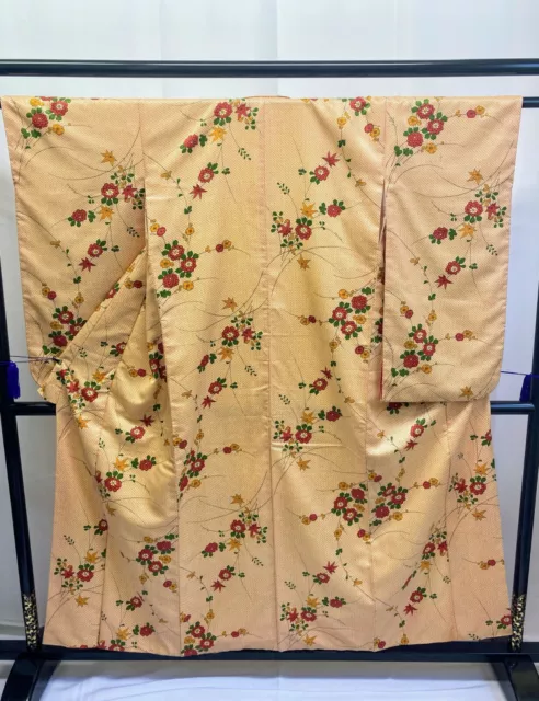 Vintage Japanese kimono - Furisode, Silk, Kimono robe