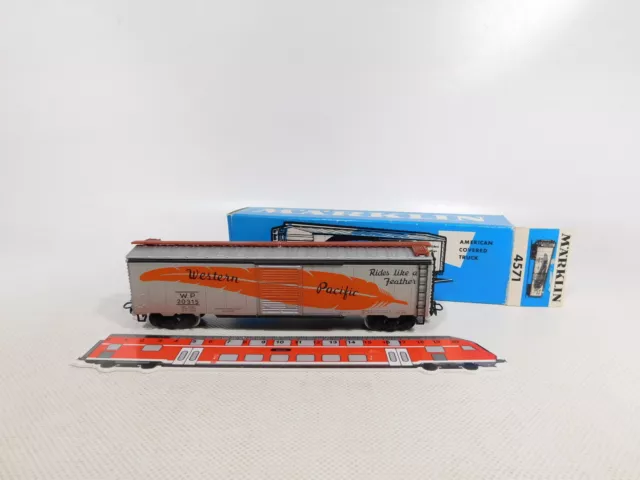 DT365-0,5 # Märklin H0 AC 4571 US Box Car Marchandises Western Pacific Wp Mint+