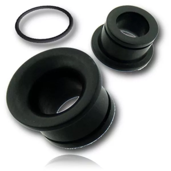 Pair Concave Single Flare Ebony Wood Black Tunnels Gauges Gauge Organic Plug