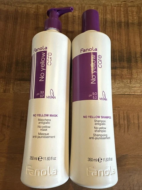 2 X Fanola No Yellow Shampoo/ Maske Je 350 ml