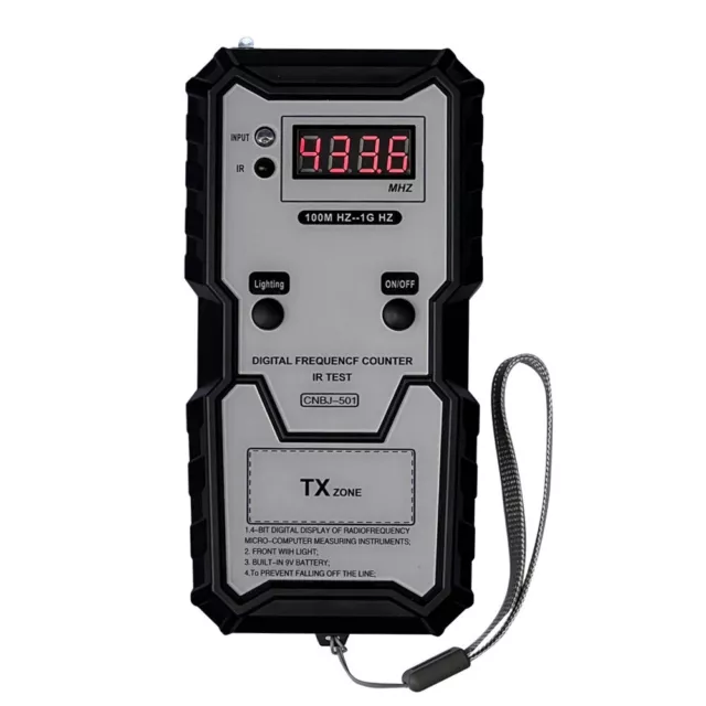 Car Remote Keys Infrared Frequency Tester 100M-1GHZ