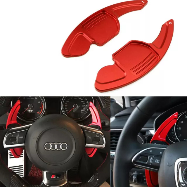 Extension de manette de changement de vitesse au volant pour Audi A4 Q7 TT rouge