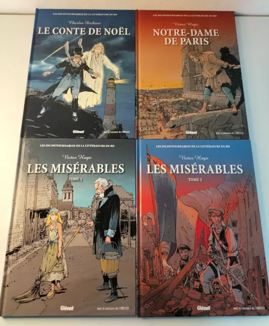 Lot LES INCONTOURNABLES DE LA LITTERATURE EN BD : Hugo / Dickens