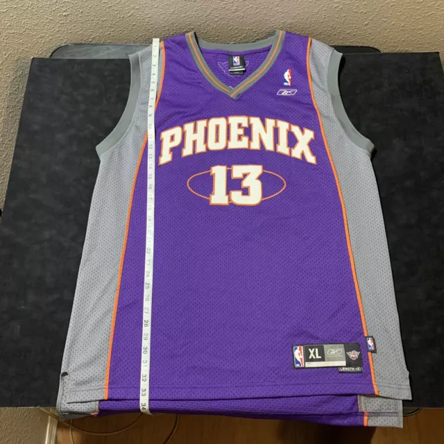 Steve Nash 13 Phoenix Suns Purple Adidas Sewn Jersey Adult 54 3XL
