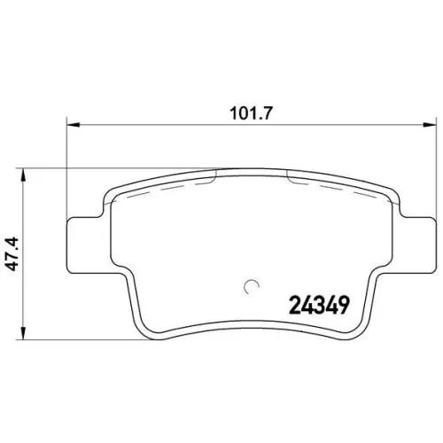 Kit Pastiglie Freno Freno A Disco Brembo P 23 104 Prime Line per Fiat Abarth