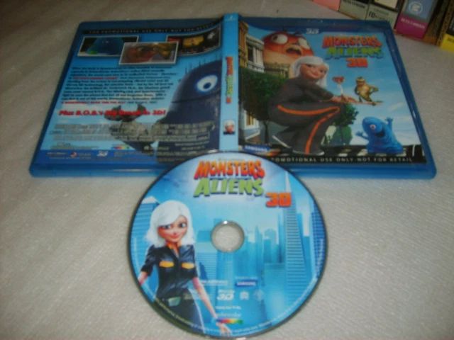 MONSTERS VS ALIENS 3D - 2009 Dreamworks Promotional BLU-RAY Issue! (Non