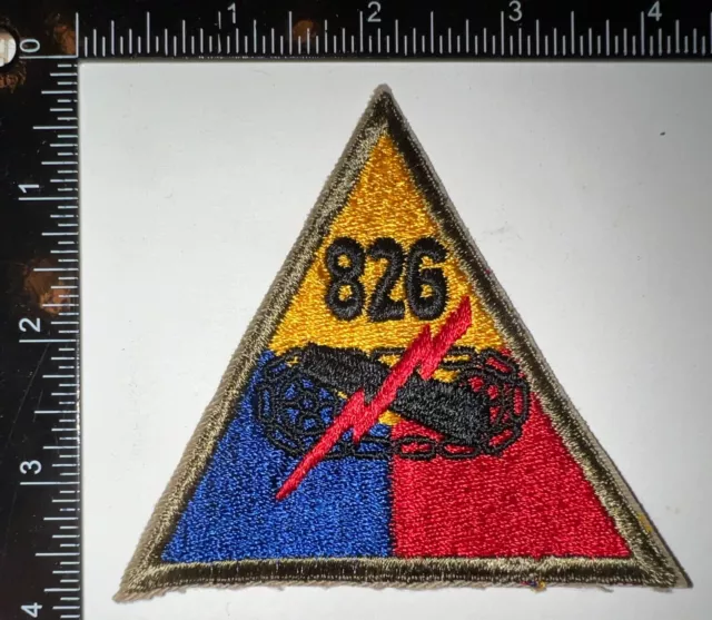 WWII US Army 826th Armored Armor Tank Destroyer Battalion Bn Tank Patch