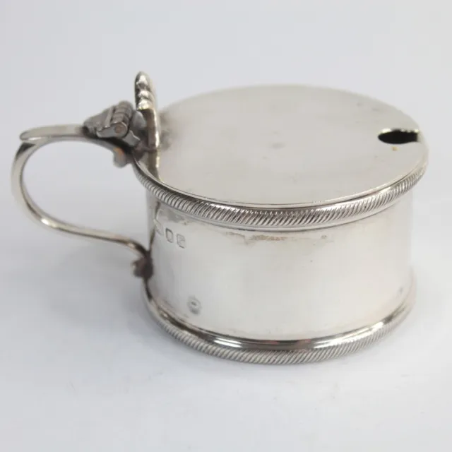 Vintage English Sterling Silver Mustard Pot Retailed by Harrods London 1972 .925