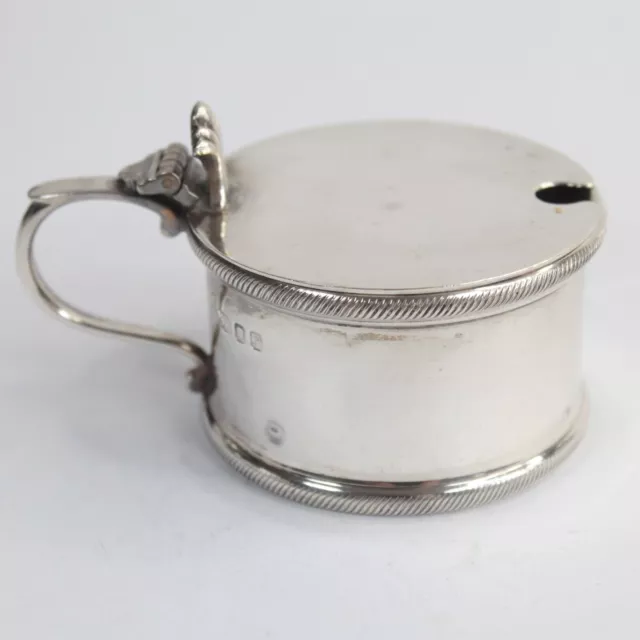 Vintage English Sterling Silver Mustard Pot Retailed by Harrods London 1972 .925