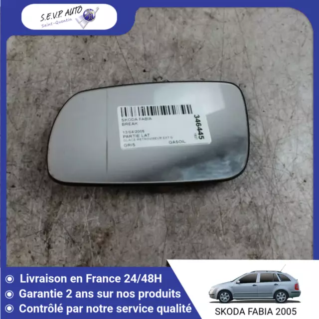 🇫🇷  Glace Retroviseur Ext G Skoda Fabia Combi 2004- ♻️ 6Y1857521P