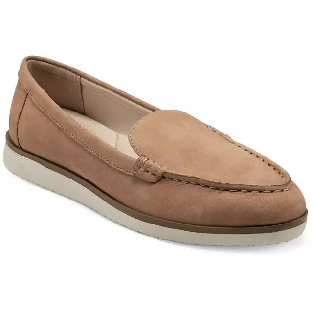EASY SPIRIT WOMENS Shutter Tan Suede Loafers Shoes 7 Medium (B,M) BHFO ...