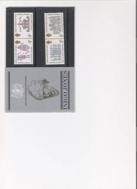 1973 Royal Mail Presentation Pack Inigo Jones Mint Decimal Stamps