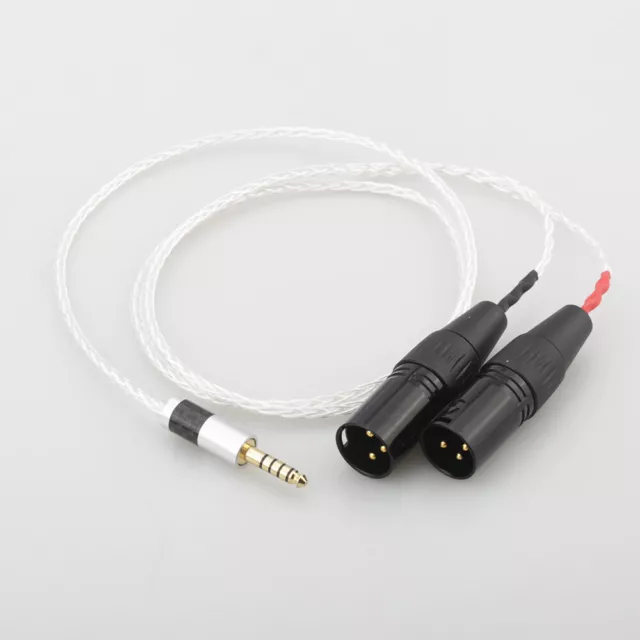 Versilbert 8 Polig 4.4mm Jack Männlichto 2x 3pin XLR Mikrofon Hi-Fi Audio Kabel 2