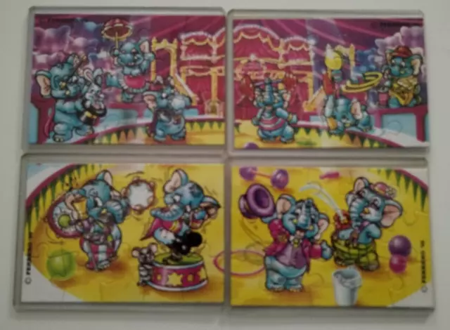 Ferrero Ü-Ei 1998 Puzzle  ** Funny Fanten Manege **4 Ecken Komplett mit BPZ