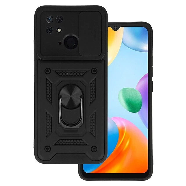 Housse Portefeuille En Cuir Synthétique Pour Xiaomi Redmi 10C & Poco C40 - Noir - Anti-choc
