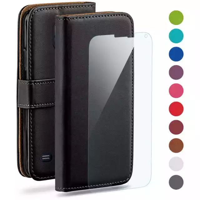 Handy Tasche für Samsung Galaxy S5 / S5 Neo Schutz Hülle Handyhülle mit Folie