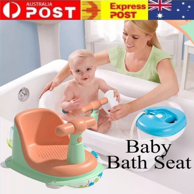 Baby Bath Shower Seat Non-Slip Infants Kids Bathtub Chair for 6-18 Months Baby