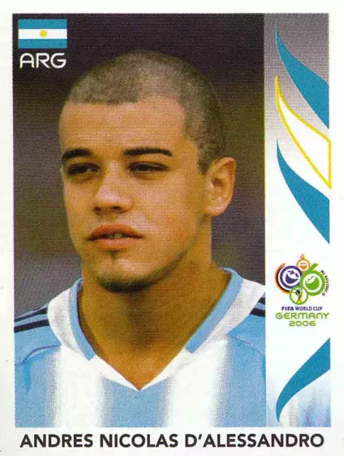 Panini Sticker Fußball WM 2006 Nr. 179 Andres Nicolas D´Alessandro ARG Bild NEU