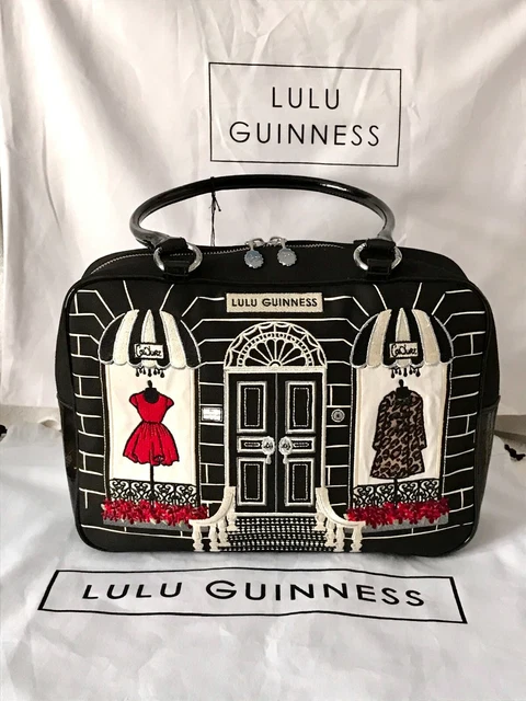 LULU GUINNESS EMBROIDERED Shop Front Jenny Bag. Never used