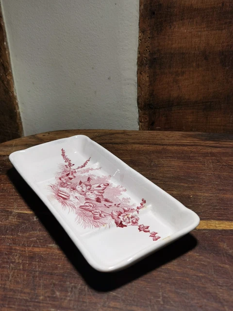Ancien porte savon porcelaine art déco vintage salle de bain cuisine
