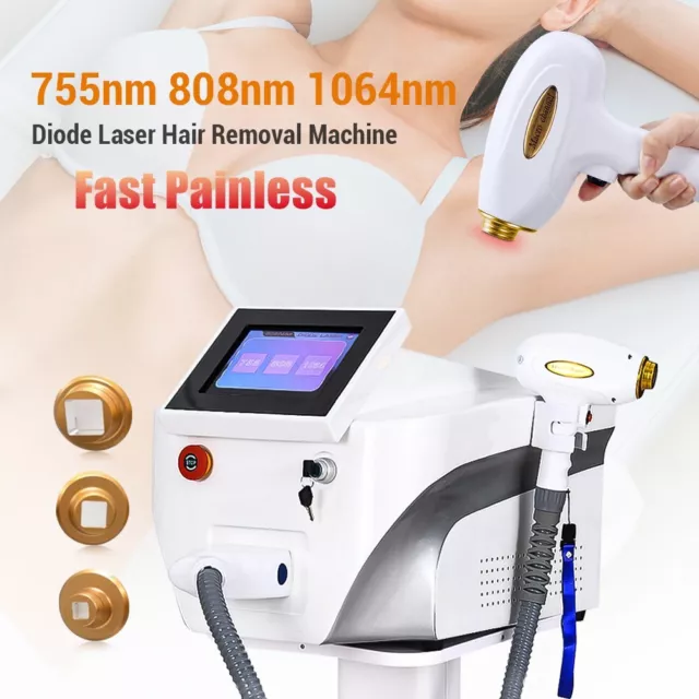 Ice Titanium 755 808 1064nm Permanent Painless Diode Laser Hair Removal Machine