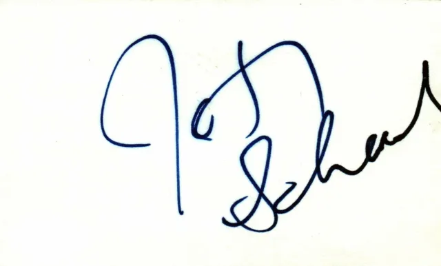 Johnathon Schaech Actor Signed 3x5 Index Card with JSA COA