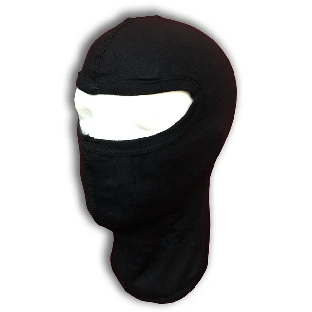 PiWear Sturmhaube schwarz Sturmmaske Balaclava Kopfhaube Motorrad Kart Sommer