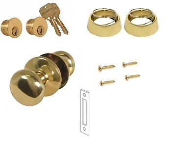 Marks 22Ac Door Mortise Lock Trim Set - Polished Brass